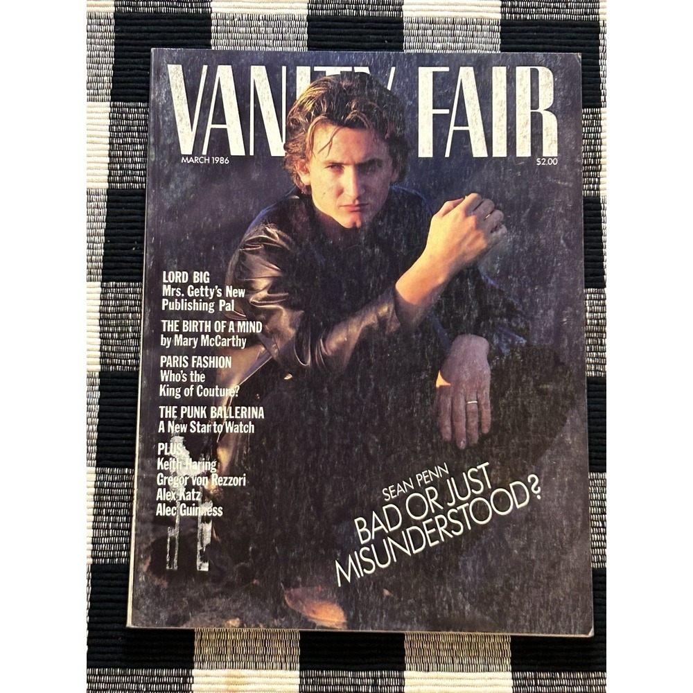 Vanity Fair Magazines 1986 (Lot Of 3) Sean Penn, Bianca Jagger + Ron Reagan Jr - Picture 5 of 9